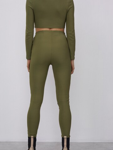 LeGer by Lena Gercke Skinny Leggings 'Sunny' in Green