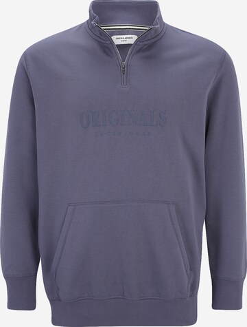 Jack & Jones Plus Свитшот 'JORFREDERIKSBERG' в Синий: спереди