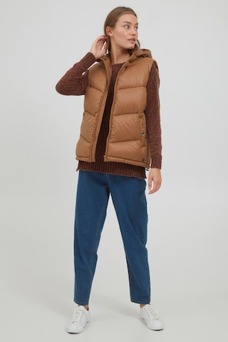 Oxmo Vest 'TABITA' in Brown