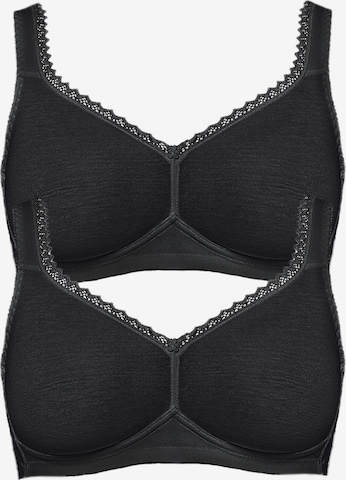 SUSA BH 'Organic Cotton' in Schwarz: Vorderseite
