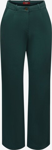 ESPRIT Pleat-Front Pants in Green: front