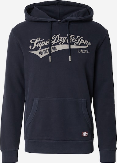 Superdry Sweater majica 'Heritage' u taupe siva / crna, Pregled proizvoda