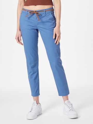 ONLY Chino hlače 'EVELYN' | modra barva: sprednja stran