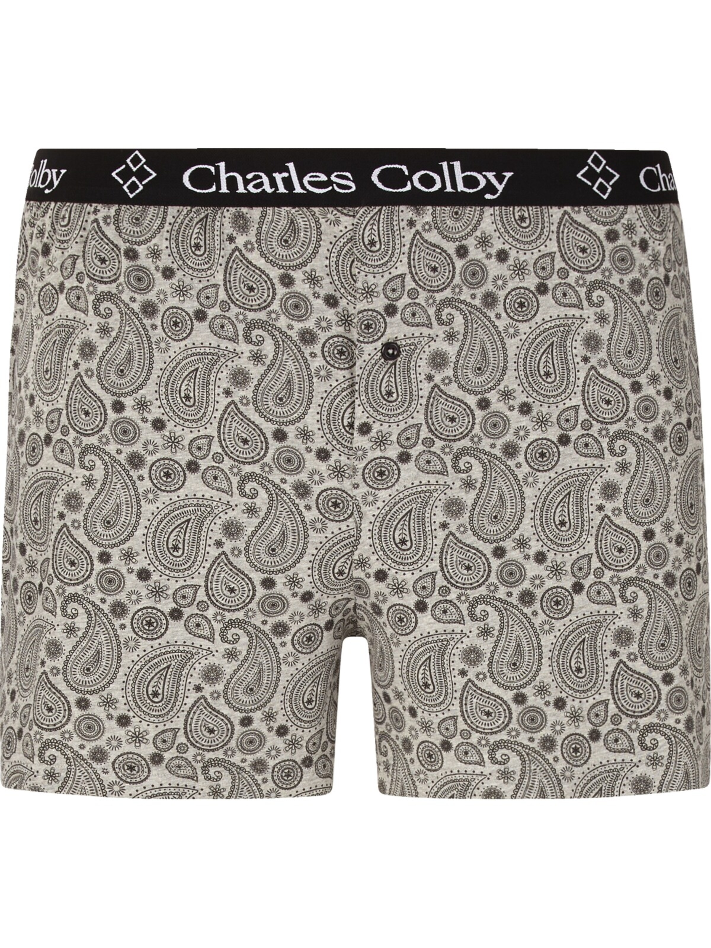 Charles Colby 2er Pack Boxershorts in Grau