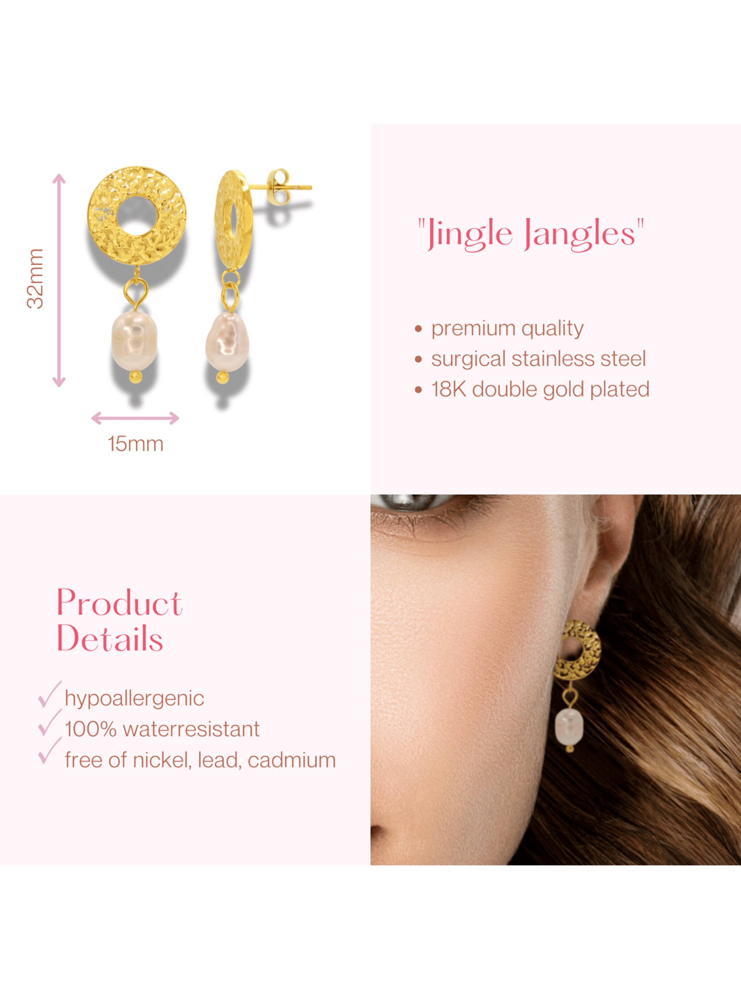 ARS-ARGENTI Ohrringe 'JINGLE JANGLES'‌‌‌‌‌‌‌ in Gold