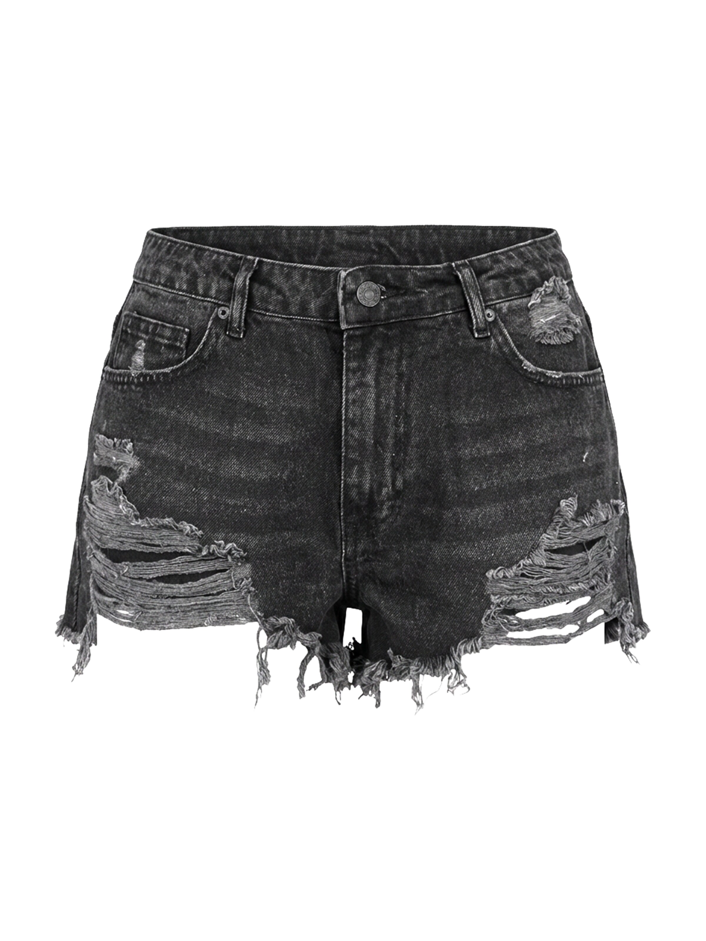 studioselect Shorts 'Reese' in black denim, Produktansicht