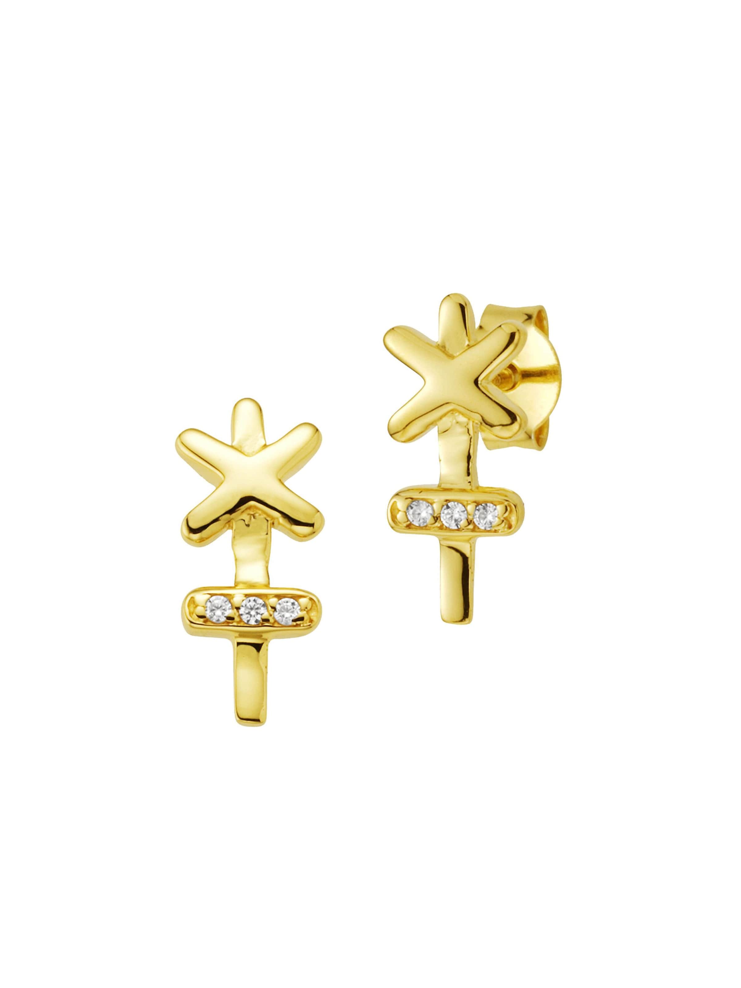 caï Boucles d'oreilles 'Holy' en or, Vue avec produit