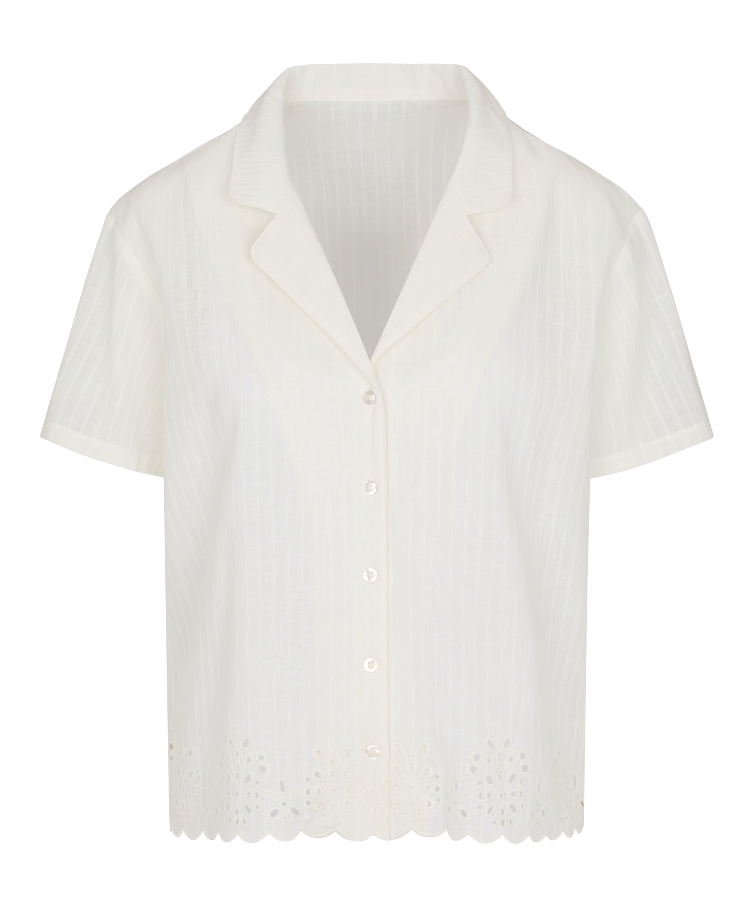 Hunkemöller Pajama shirt in White: front