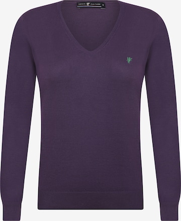 DENIM CULTURE - Pullover 'Charlize' em roxo: frente