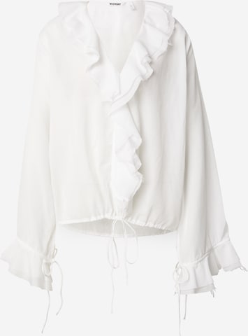 WEEKDAY - Blusa 'Dea' em branco: frente