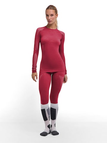 FALKE Wool-Tech Light Round Neck Long sleeve Shirt in Rot