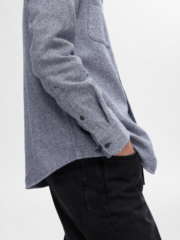 SELECTED HOMME Regular Fit Skjorte 'SLHOwen' i blå
