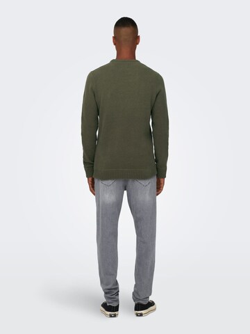 Only & Sons Sweater 'Ese' in Green