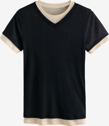 T-shirt Next en noir : devant