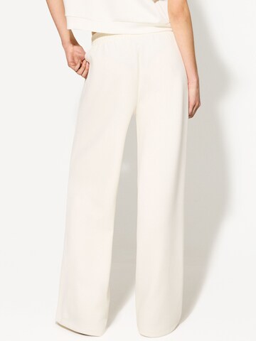 Wide Leg Pantalon Bershka en beige