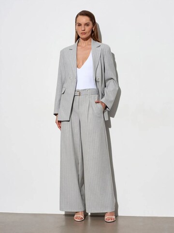 Dilvin Wide leg Pants in Grey