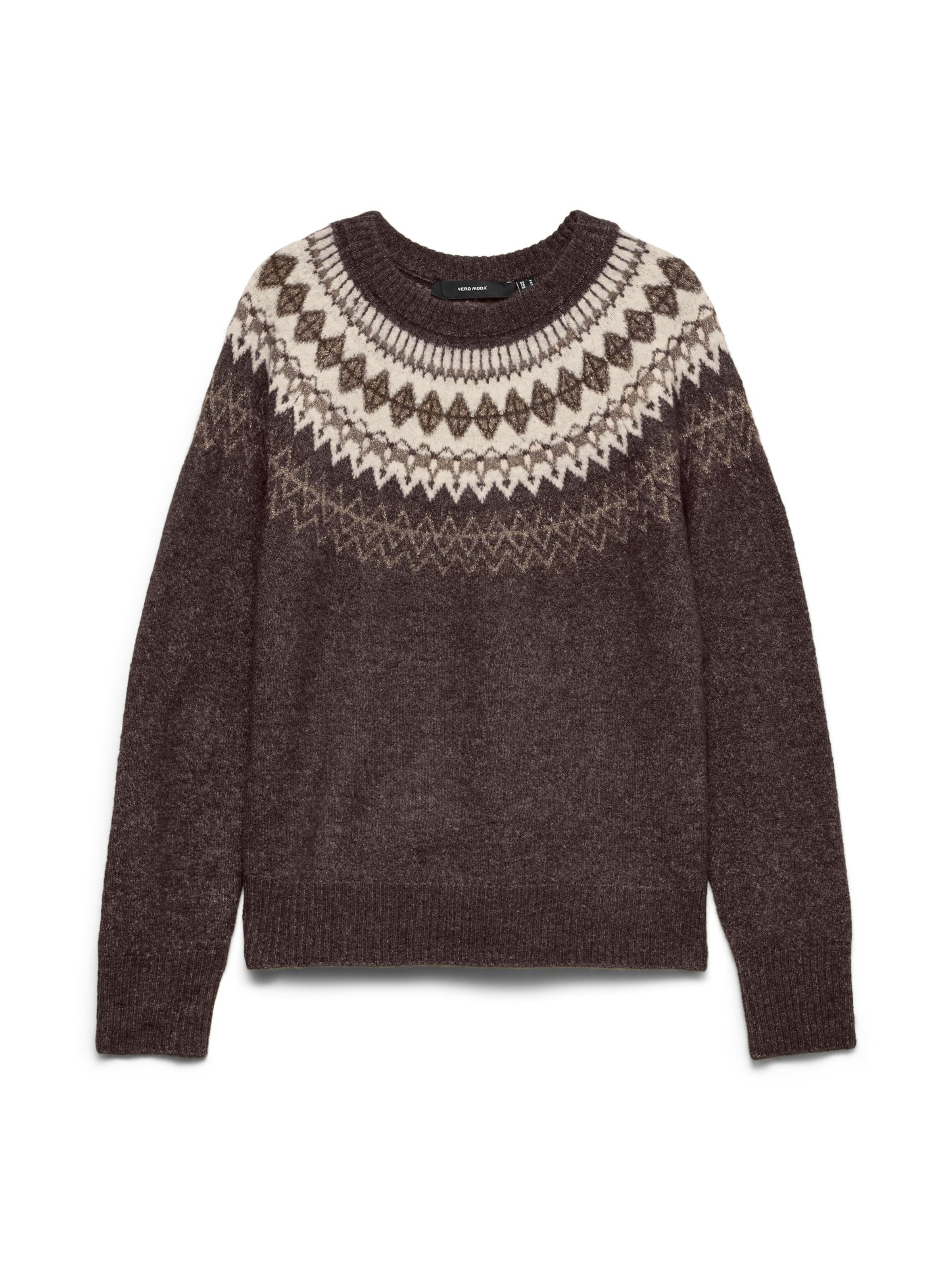 VERO MODA Pullover 'SIMONE' in Braun: Vorderseite