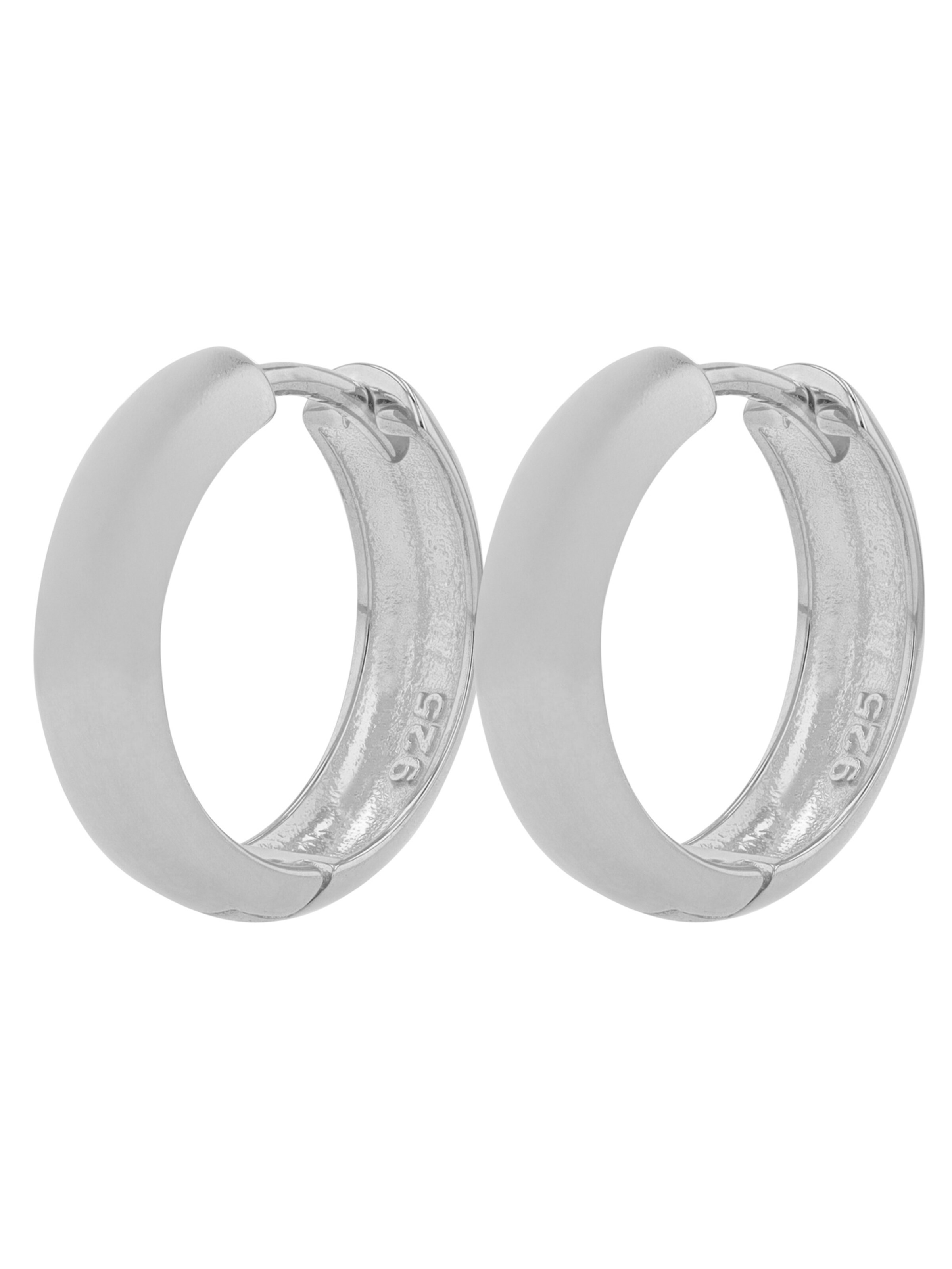 Akzent Earrings 'langlebig' in Silver: front