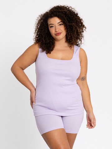 YOEK Top in Lila: Vorderseite