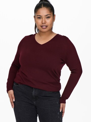 Pull-over 'Marrys' ONLY Carmakoma en rouge