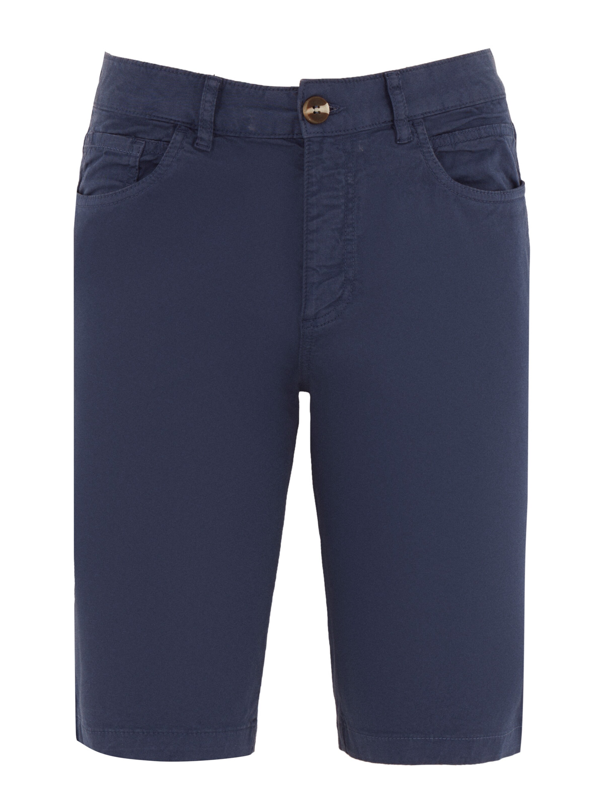 Organication Shorts in Blau: Vorderseite