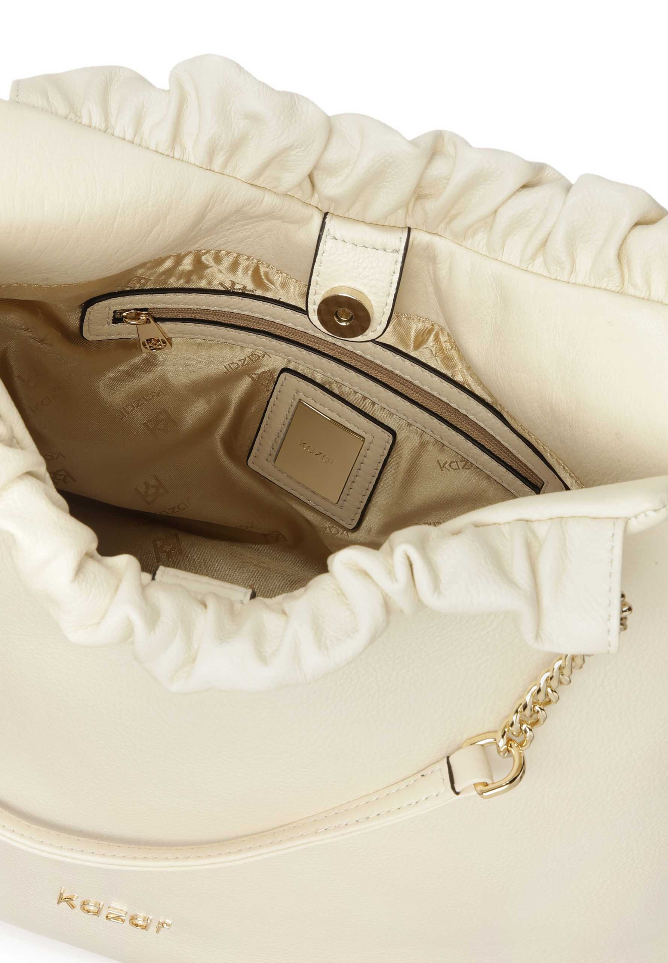Borsa a spalla di Kazar in beige