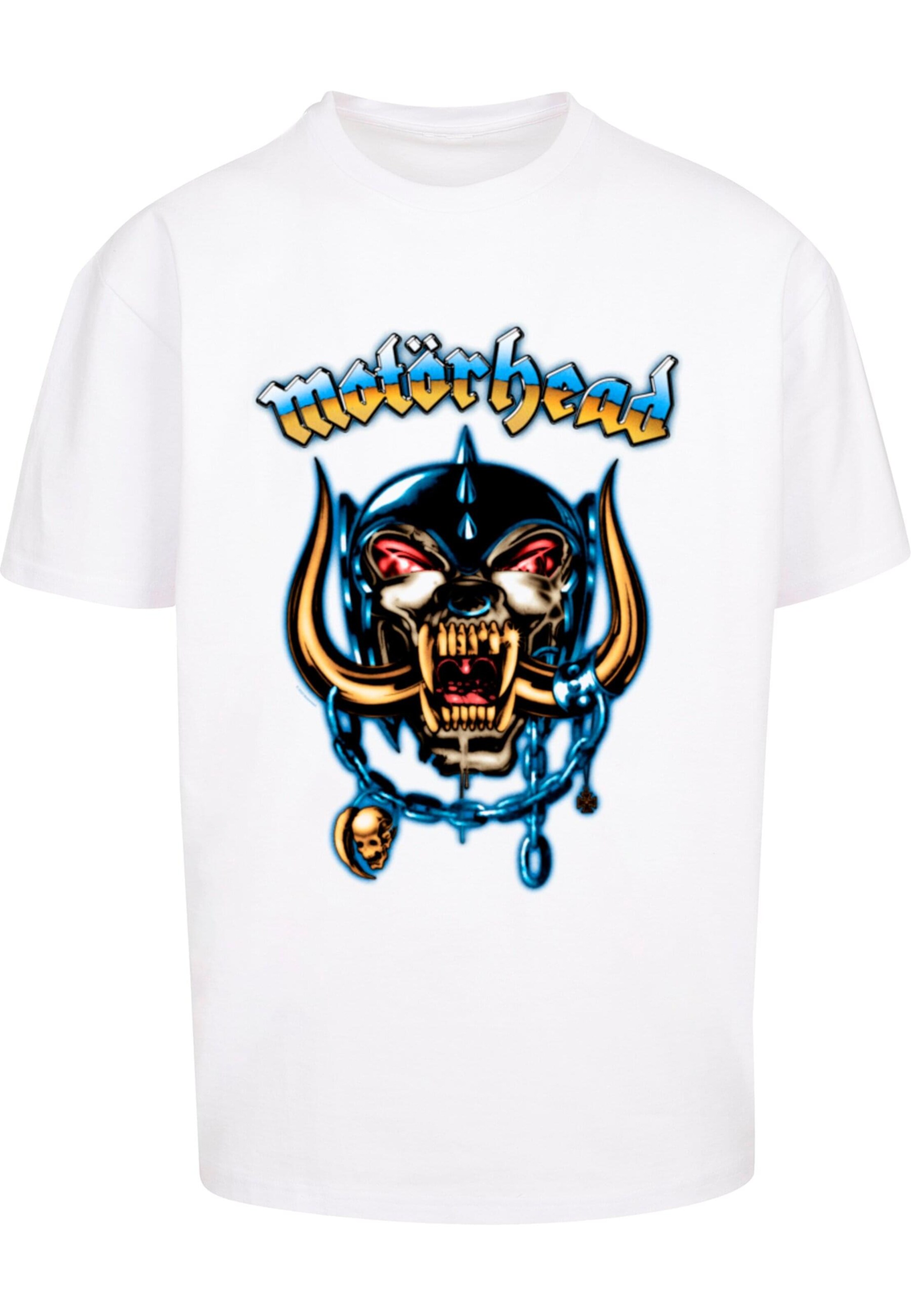 Maglietta 'Motorhead - 50th Airbrush Warpig' di Merchcode in bianco: frontale