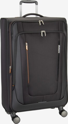 American Tourister Trolley in Schwarz: Vorderseite