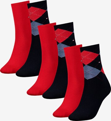 Chaussettes TOMMY HILFIGER en rouge : devant