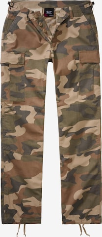 Brandit Slim fit Cargo Pants in Green: front