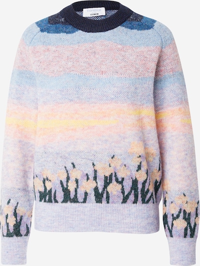 florence by mills exclusive for ABOUT YOU Pullover 'Flurry' (GRS) in navy / pastelllila / pastellorange / pastellpink, Produktansicht