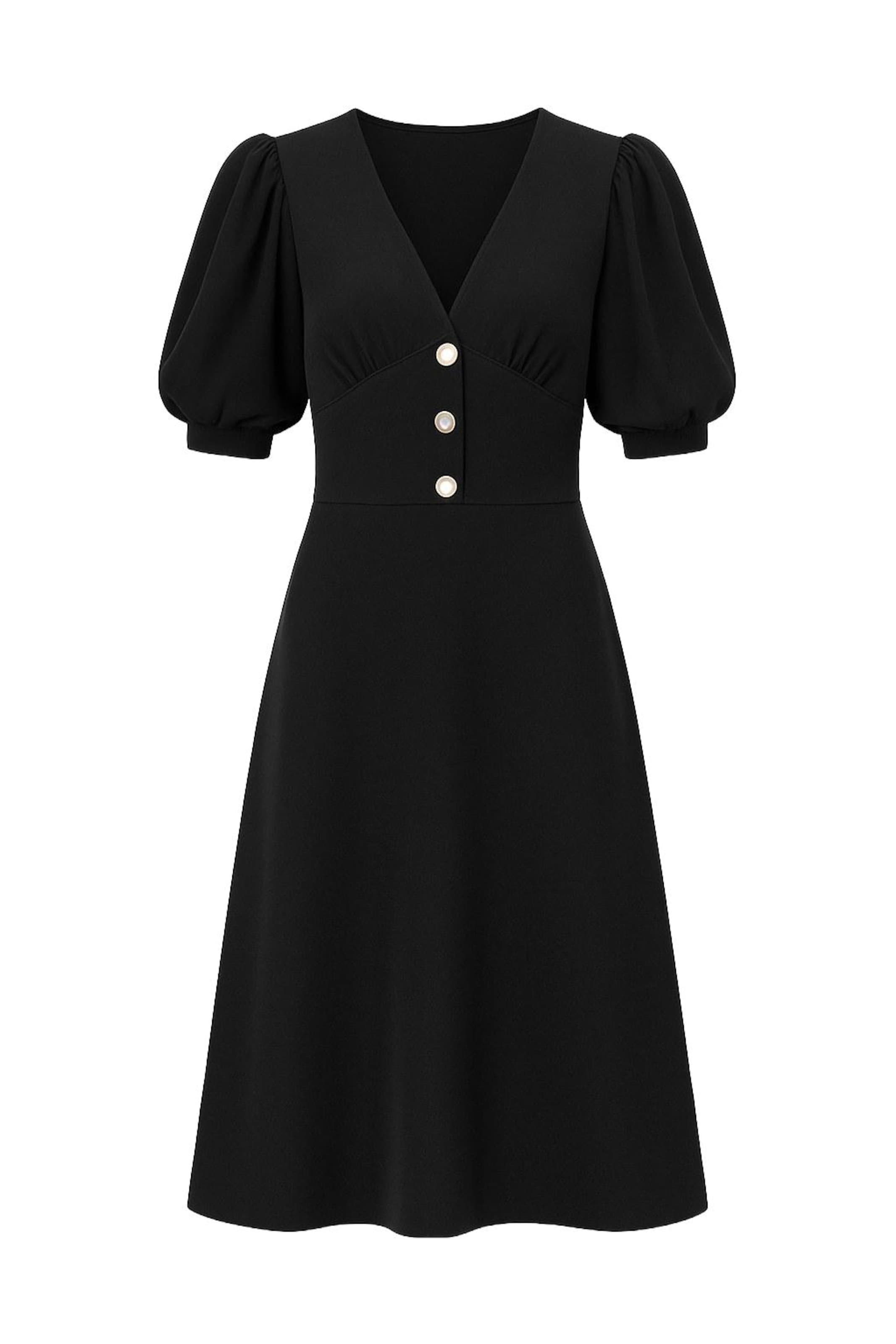 WOMAN VISION Shirt dress in Black: front
