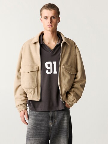 Giacca di mezza stagione di Pull&Bear in marrone: frontale