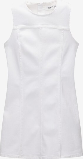 Pull&Bear Robe en blanc denim, Vue avec produit