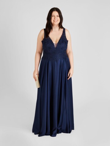 My Mascara Curves Evening dress in Blue: front