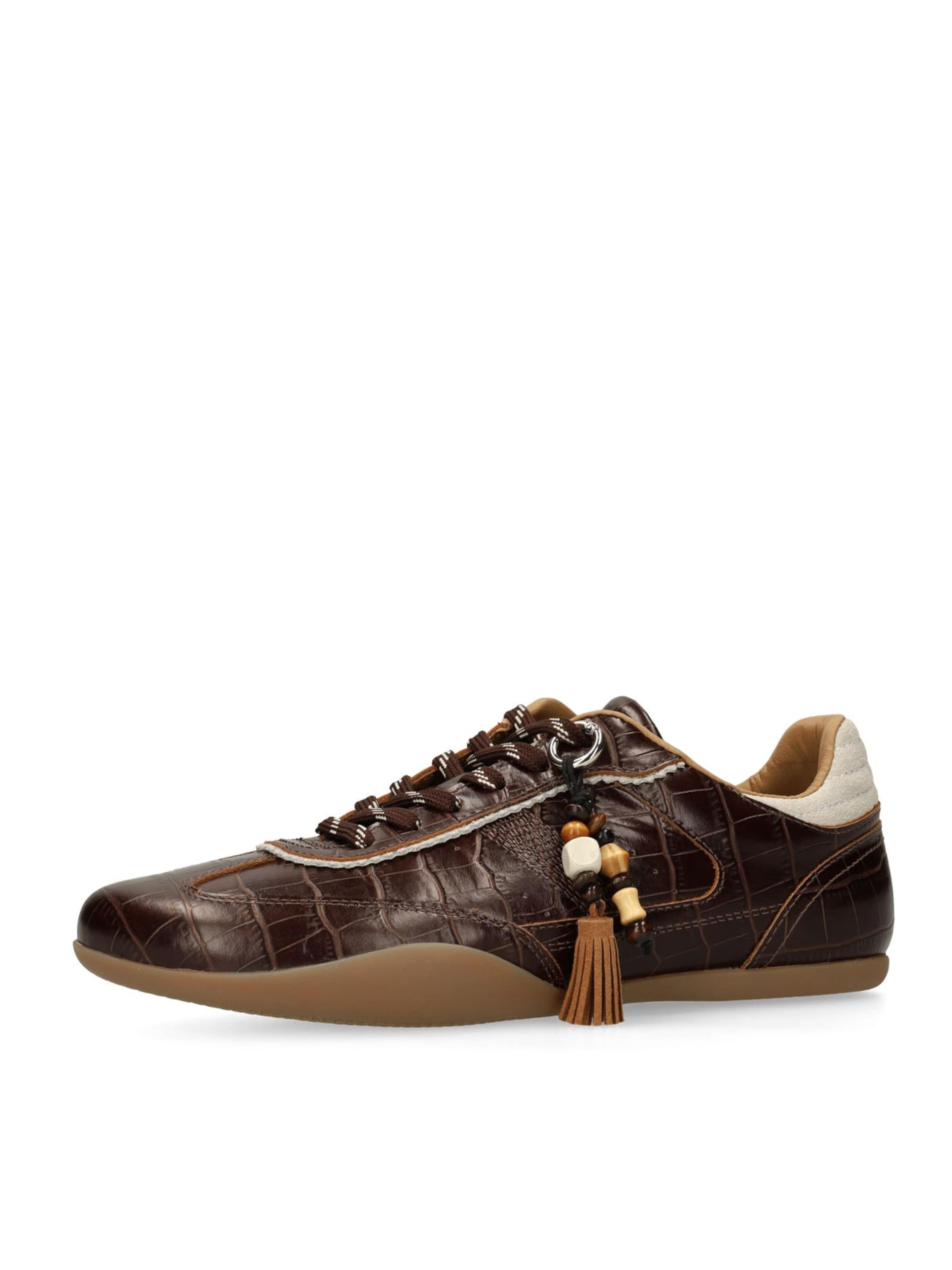 Baskets basses SACHA en marron : devant