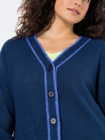 Ulla Popken Вязаная кофта в Синий