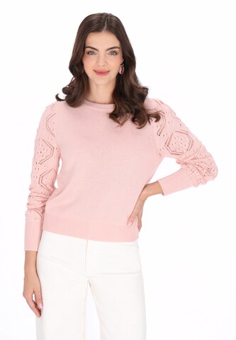 Pull-over Usha en rose : devant