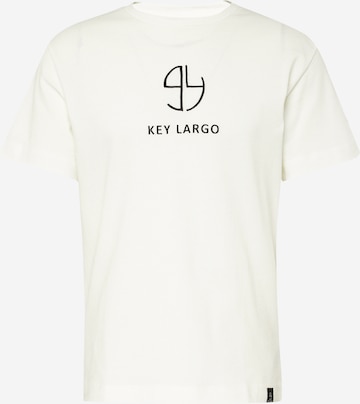 Key Largo Tričko – bílá: přední strana