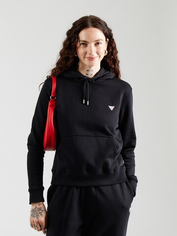 GUESS JEANS Sweatshirt in Zwart: voorkant