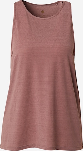 Athlecia Top 'Mota' in Braun: Vorderseite