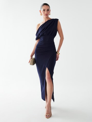 BWLDR - Vestido de noche 'Rhodia' en azul: frente