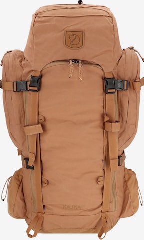 Zaino sportivo 'Kajka 55 ' di Fjällräven in marrone: frontale