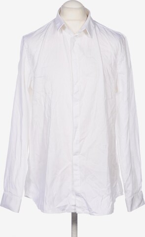 Trussardi Button Up Shirt in XL in White: front