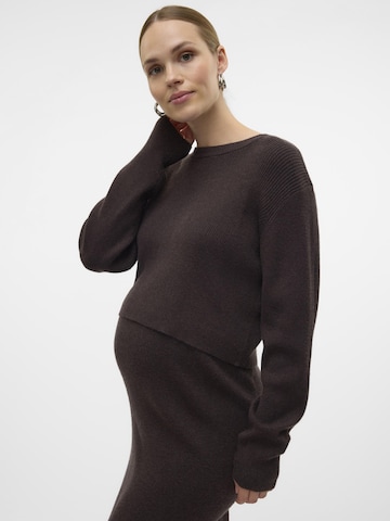 MAMALICIOUS Shirt in Brown: front