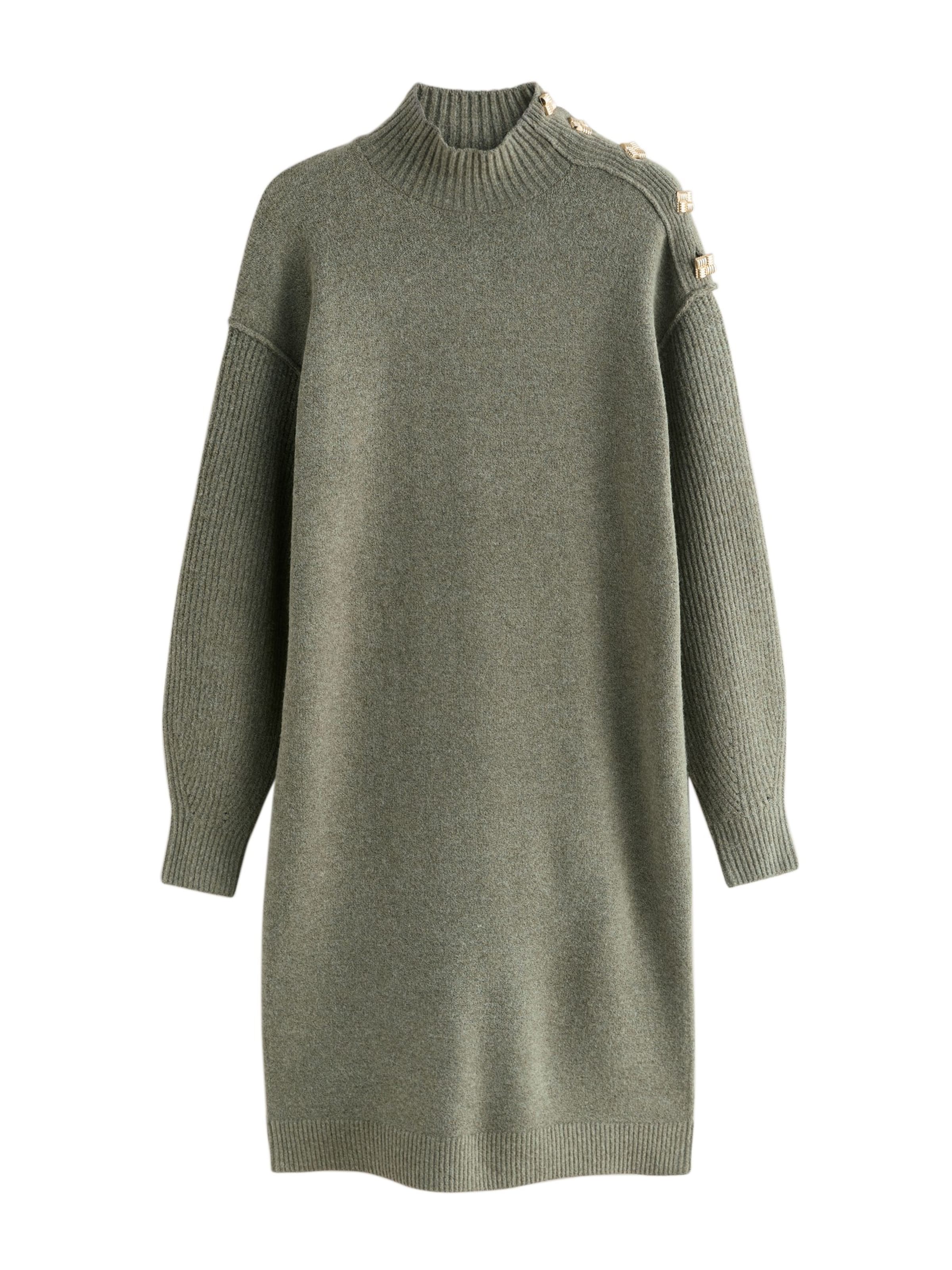 Next Pletené šaty - Zelená: predná strana