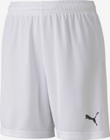 PUMA Workout Pants in White: front