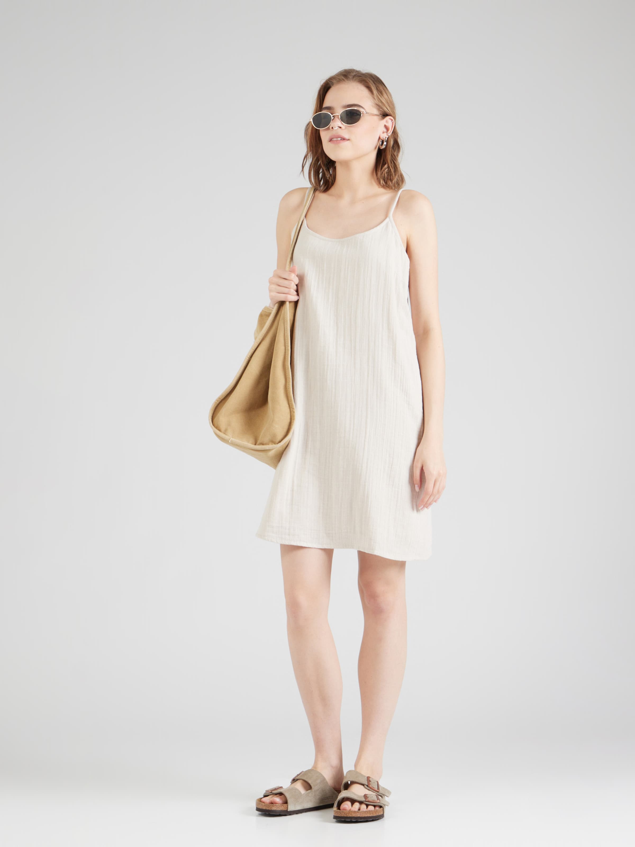 PIECES Summer Dress MASTINA in Light Grey ABOUT YOU