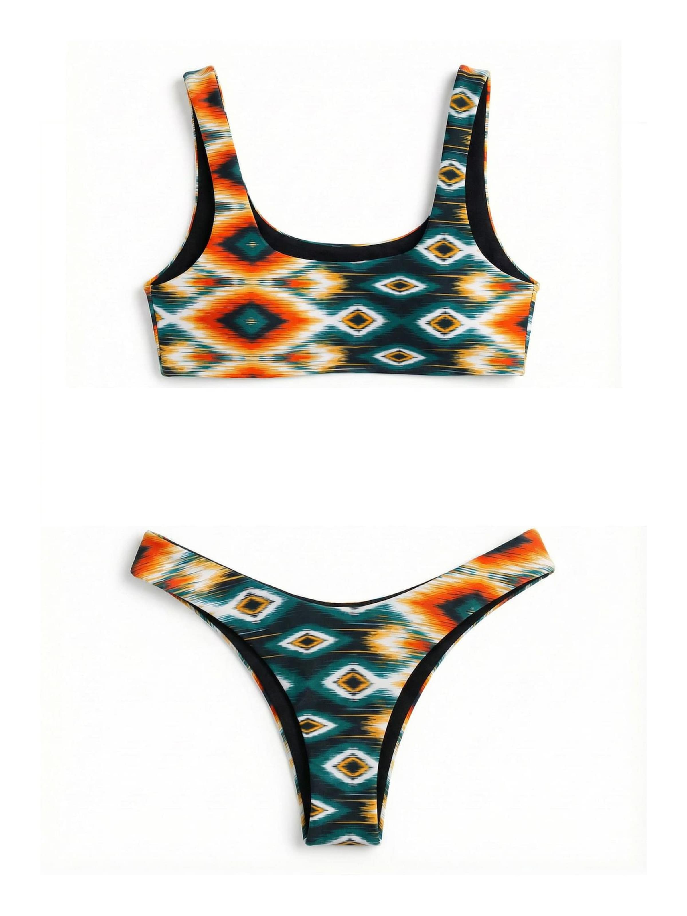 Bustino Bikini di Kalaia in nero: frontale