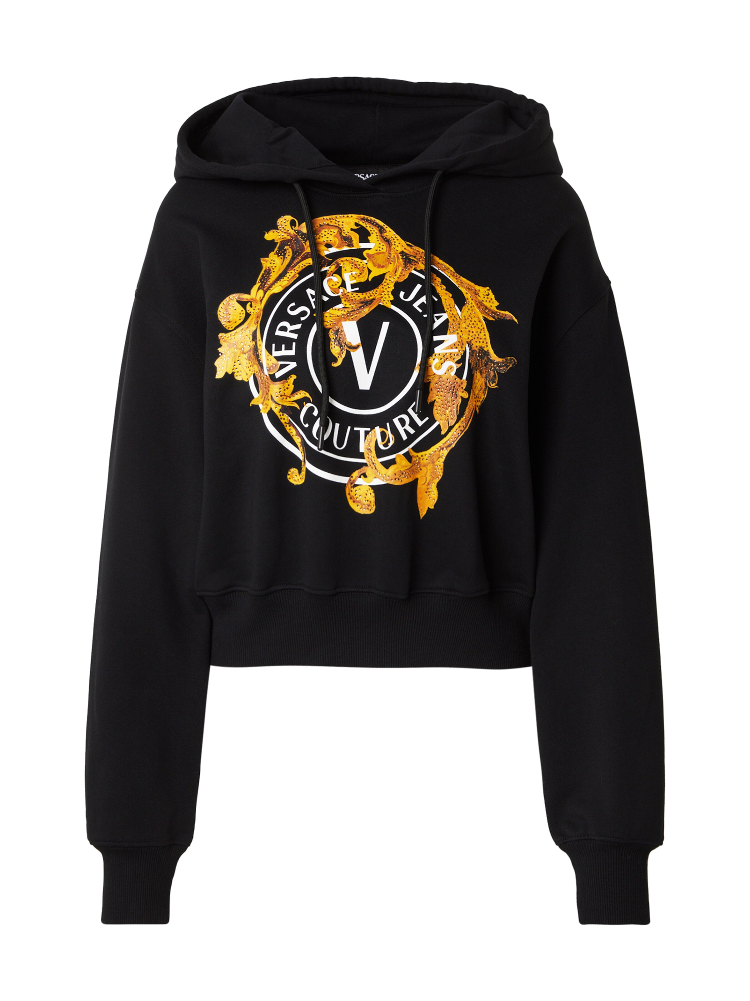 Veste de survêtement Versace Jeans Couture en noir : devant